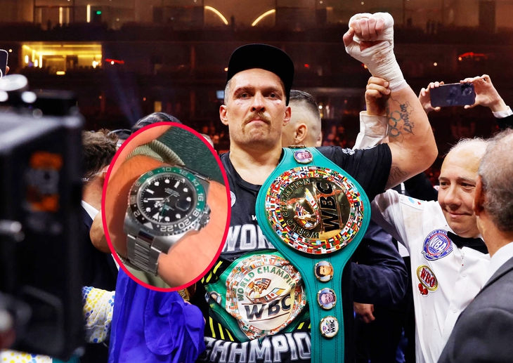 Oleksandr Usyk đeo đồng hồ fake nhưng chẳng ai nghi vì quá giàu - Ảnh 1.