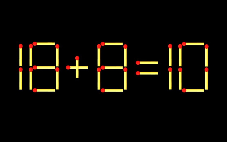 Thử tài IQ: Di chuyển một que diêm để 8+19=5 thành phép tính đúng - Ảnh 8.