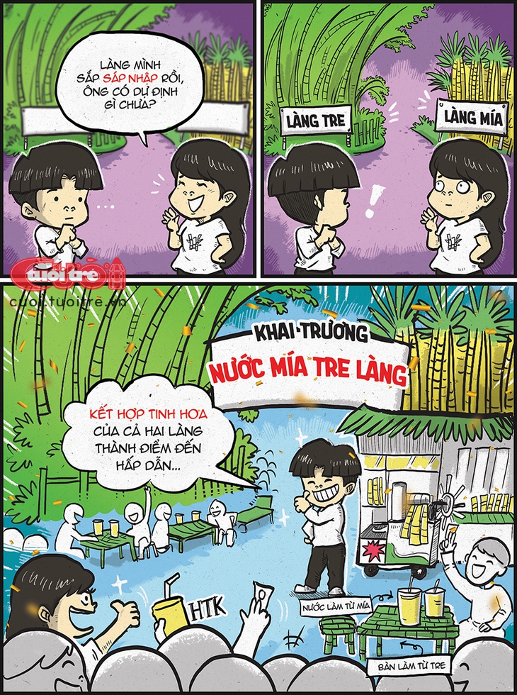 Câu chuyện sáp nhập Làng Tre - Làng Mía - Ảnh 1.