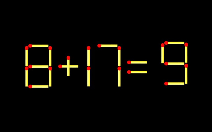 Thử tài IQ: Di chuyển một que diêm để 8-1=87 thành phép tính đúng - Ảnh 9.