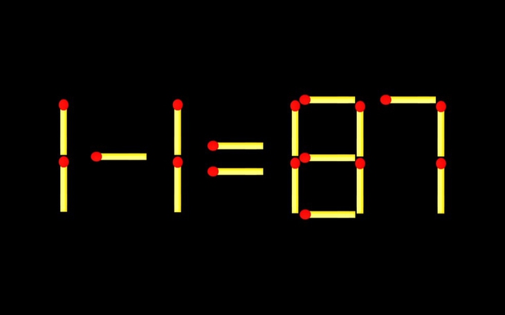 Thử tài IQ: Di chuyển một que diêm để 87+11=11 thành phép tính đúng - Ảnh 9.