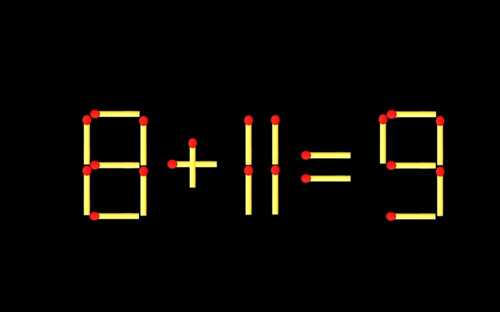 Thử tài IQ: Di chuyển một que diêm để 11+19=2 thành phép tính đúng - Ảnh 8.