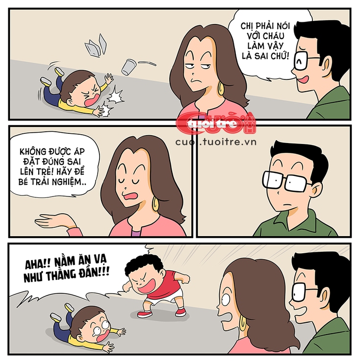 Chuyện dạy con nít, mỗi người một kiểu - Ảnh 1.