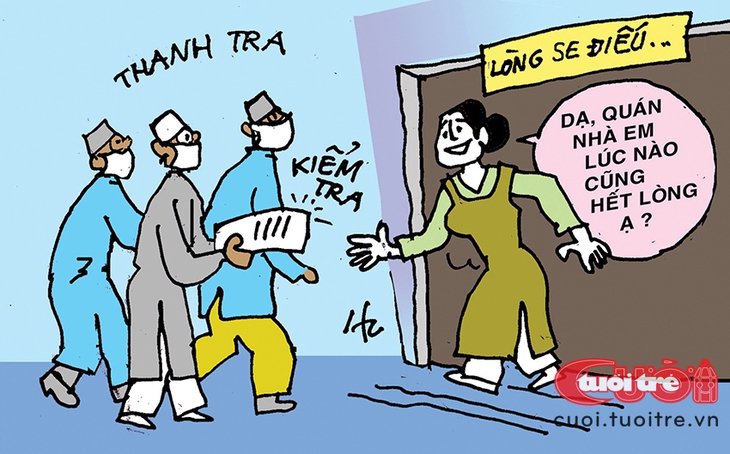 Một vụ kiểm tra quán lòng se điếu dỏm - Ảnh 1.