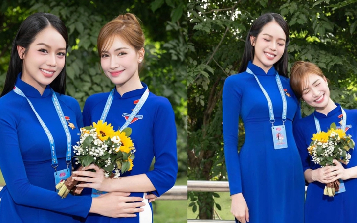 Đoàn Thiên Ân, Quế Anh trình diễn trang phục kết hợp với hoa - Ảnh 8.