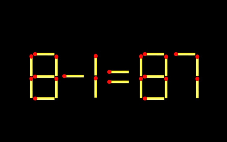 Thử tài IQ: Di chuyển một que diêm để 84+11=7 thành phép tính đúng - Ảnh 8.