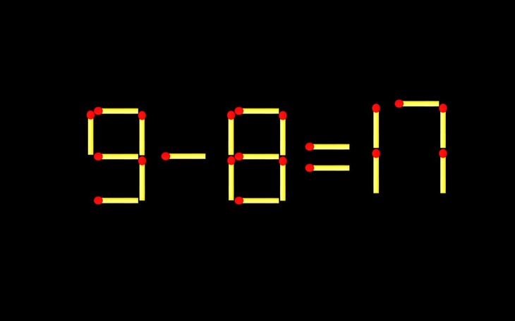 Thử tài IQ: Di chuyển một que diêm để 1-8=22 thành phép tính đúng - Ảnh 9.