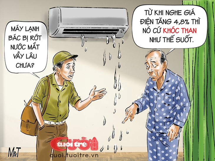 Máy lạnh 'rớt nước mắt' đầu mùa hạ - Ảnh 1.
