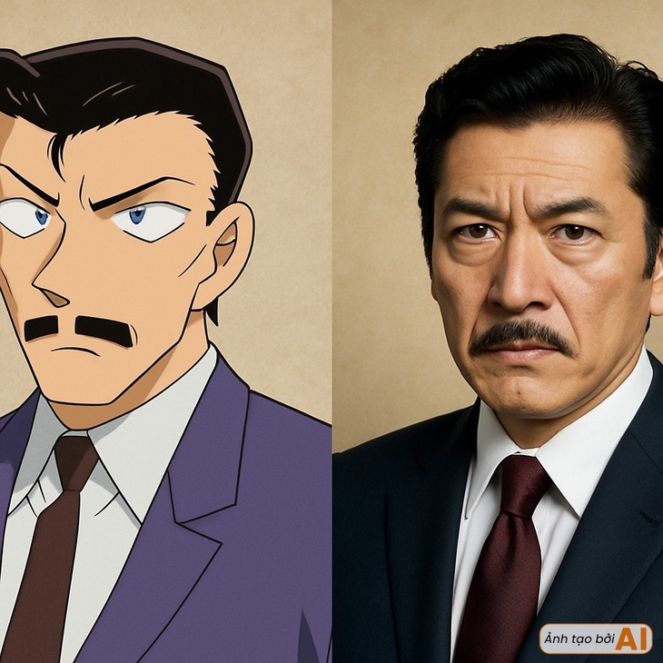 Dàn nhân vật Conan 'hóa người thật' gây sốt giữa trào lưu AI - Ảnh 6.