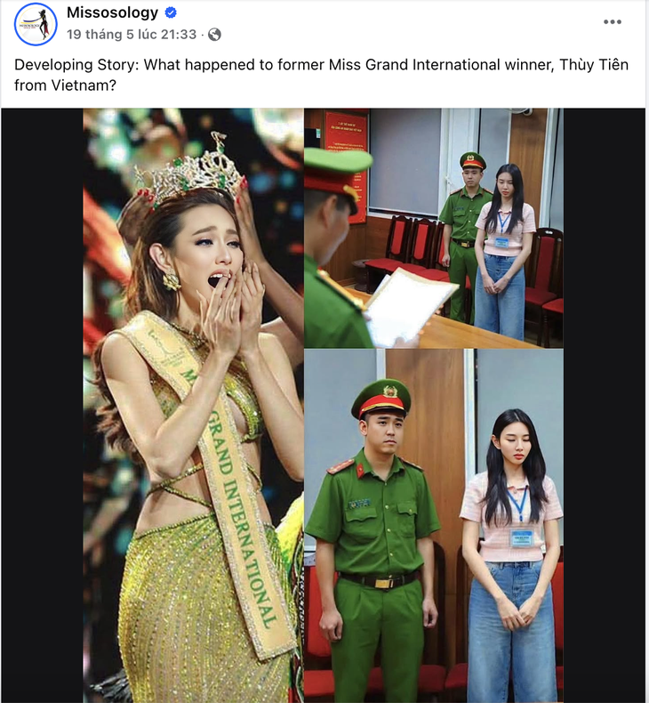 Page Missosology 3 lần đưa cùng một tin Thùy Tiên bị bắt, fan hỏi 'xào tin à?' - Ảnh 2.