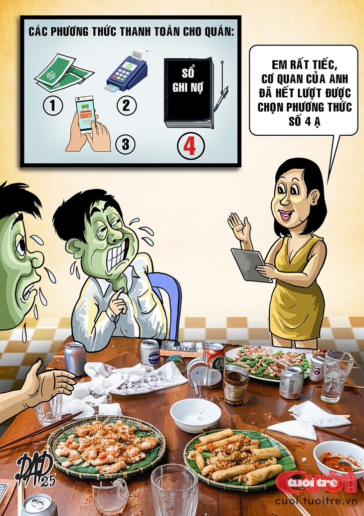 Hết huyện lại đến xã nợ 'đầm đìa' quán ăn, quán nhậu - Ảnh 1.