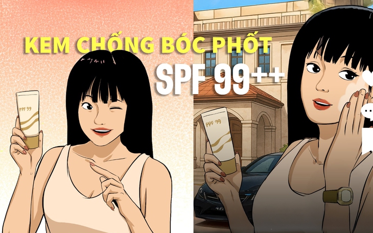 Chị đẹp đang livestream bán mỹ phẩm thì bị... sờ gáy - Ảnh 2.