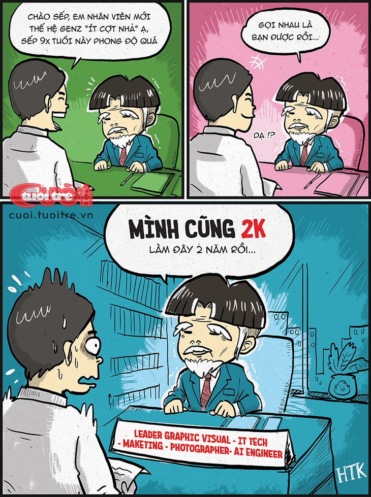 Sếp 2K già gấp đôi nhân viên Gen Z - Ảnh 1.