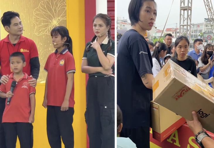 'Mái ấm gia đình Việt' trao gần 2,3 tỉ đồng khi ghi hình ở Bắc Giang - Ảnh 1.