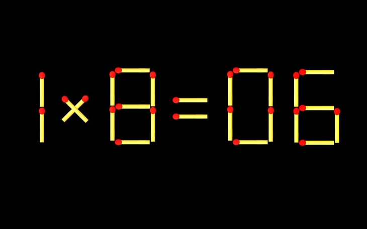 Thử tài IQ: Di chuyển một que diêm để 8x1=66 thành phép tính đúng - Ảnh 7.