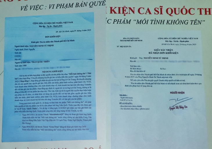 Quốc Thiên bị kiện vì xâm phạm bản quyền 'Mối tình không tên' - Ảnh 3.