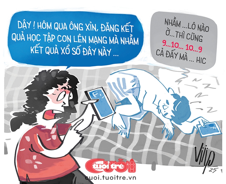 Ông chồng tới công chuyện vì khoe giấy khen của con lên mạng - Ảnh 1.