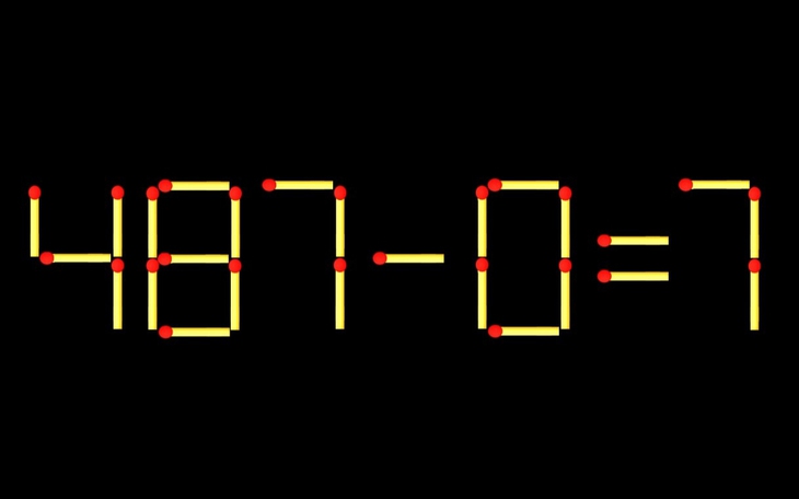 Thử tài IQ: Di chuyển một que diêm để 1+47=4 thành phép tính đúng - Ảnh 8.