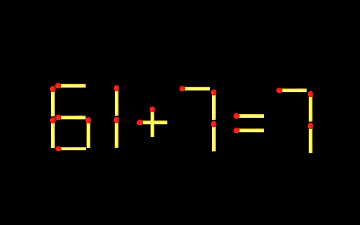 Thử tài IQ: Di chuyển một que diêm để 1+47=4 thành phép tính đúng - Ảnh 7.