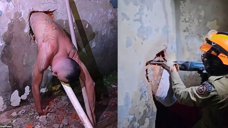 Vượt ngục nhưng không thể thoát, tù nhân phải gọi quản giáo tới cứu - Ảnh 1.