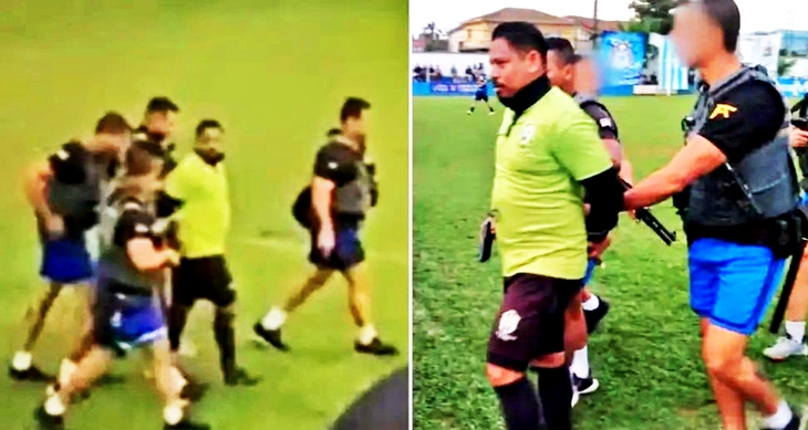 Trọng tài Brazil bị bắt ngay giữa trận đấu vì liên quan đến ma túy - Ảnh 1.