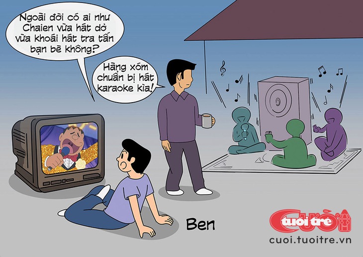 Hát karaoke làm sập nhà hàng xóm - Ảnh 1.
