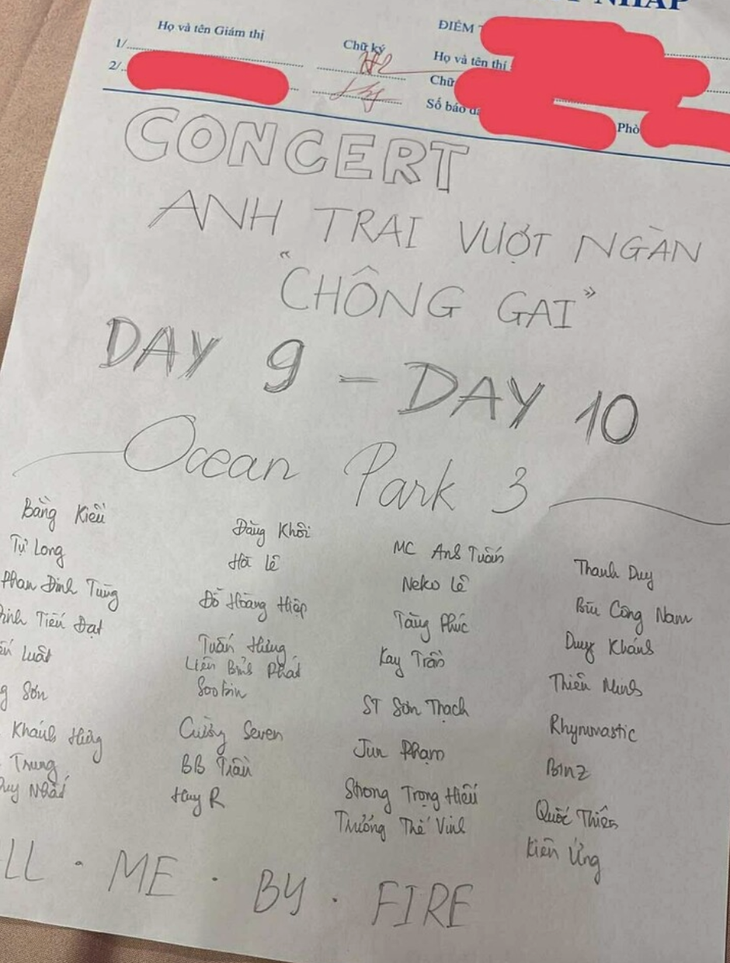 Loạt giấy nháp 'gây bão' mùa thi - Ảnh 2.