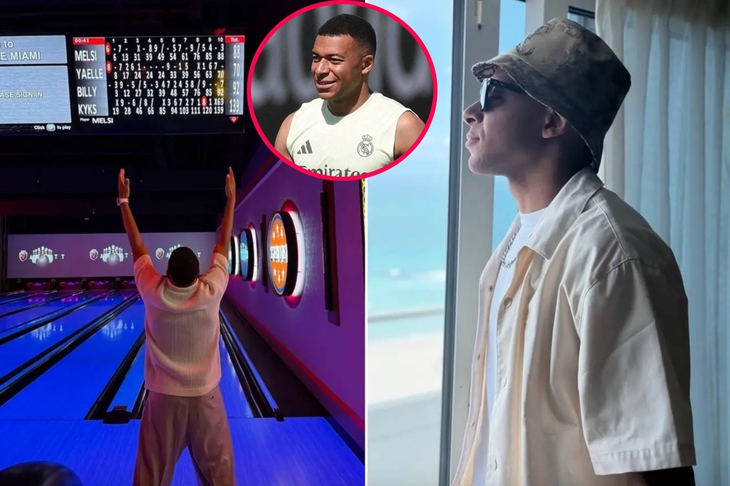 Kylian Mbappe thư giãn với bowling giữa 'bão' FIFA Club World Cup - Ảnh 1.