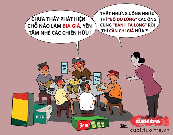 Giới bợm nhậu 'tự sướng' trong cơn bão hàng giả - Ảnh 1.
