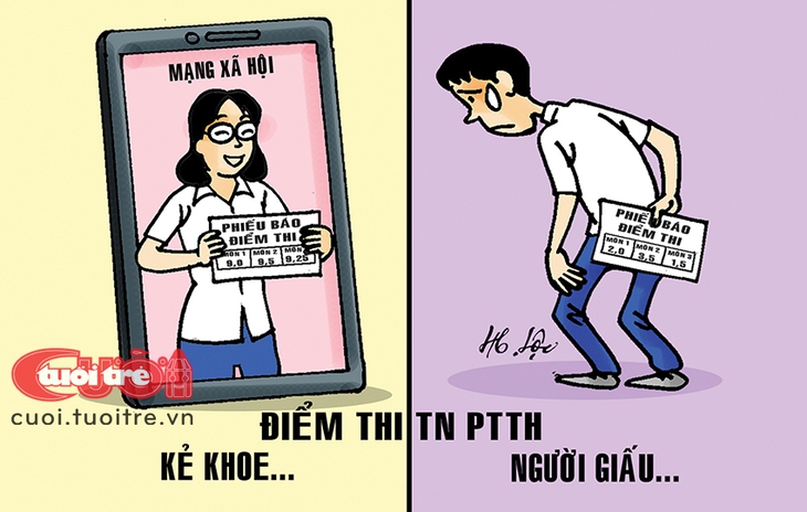 Hai thái cực của điểm thi tốt nghiệp THPT 2025 - Ảnh 1.