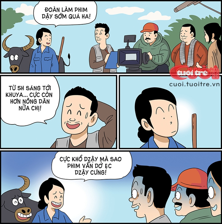 Đoàn làm phim cực hơn người nông dân - Ảnh 1.