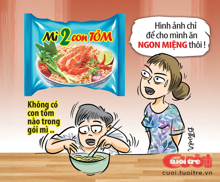 'Mò tôm đáy biển' vì hình ảnh trên vỏ gói mì - Ảnh 2.