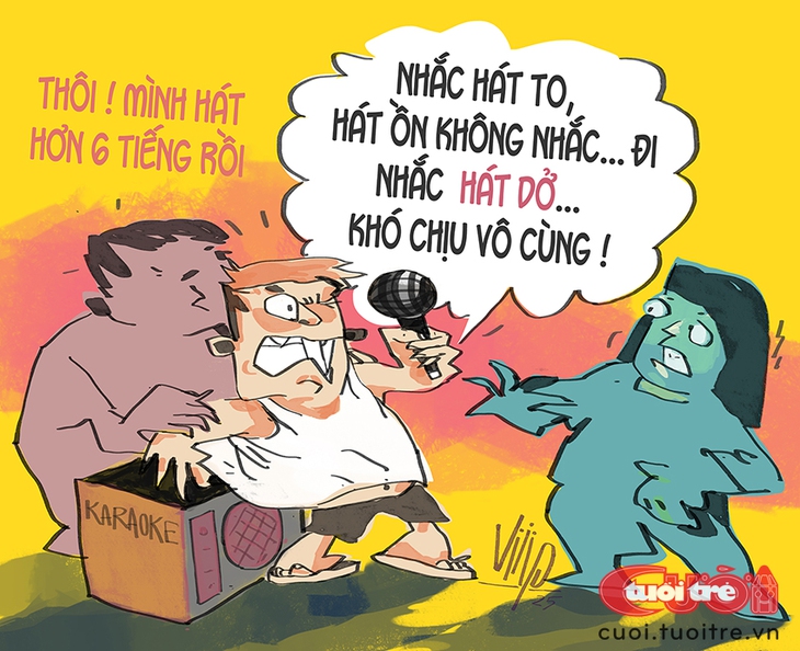 Hàng xóm hát to, đừng chê hát dở - Ảnh 1.
