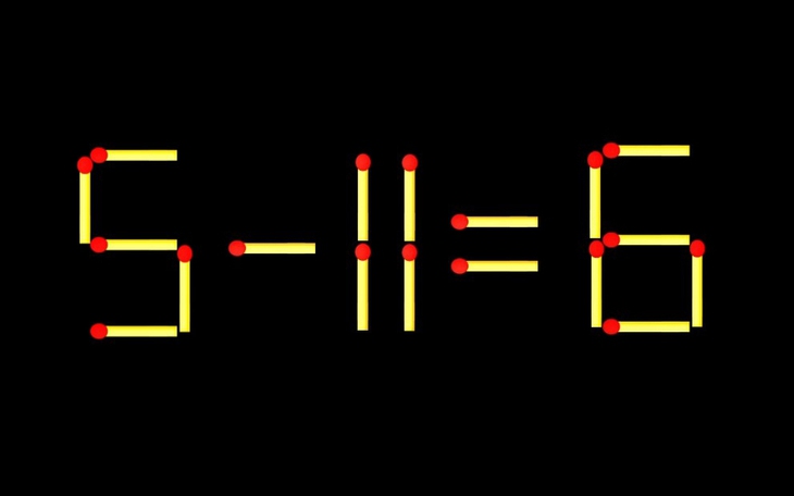 Thử tài IQ: Di chuyển một que diêm để 5-18=16 thành phép tính đúng - Ảnh 7.