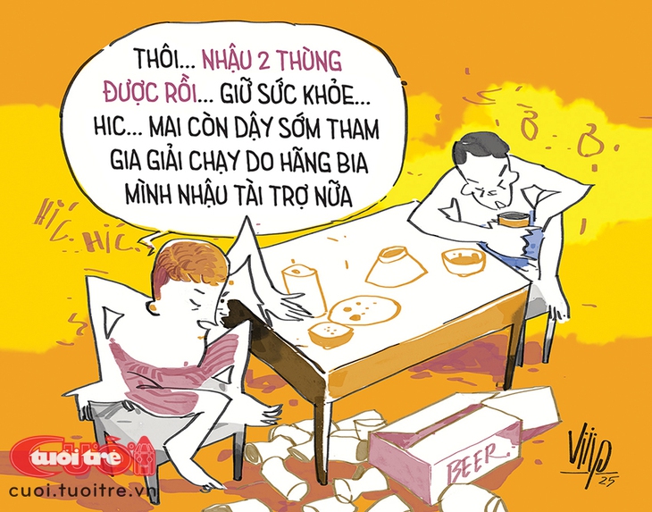 Bợm nhậu và... marathon - Ảnh 1.