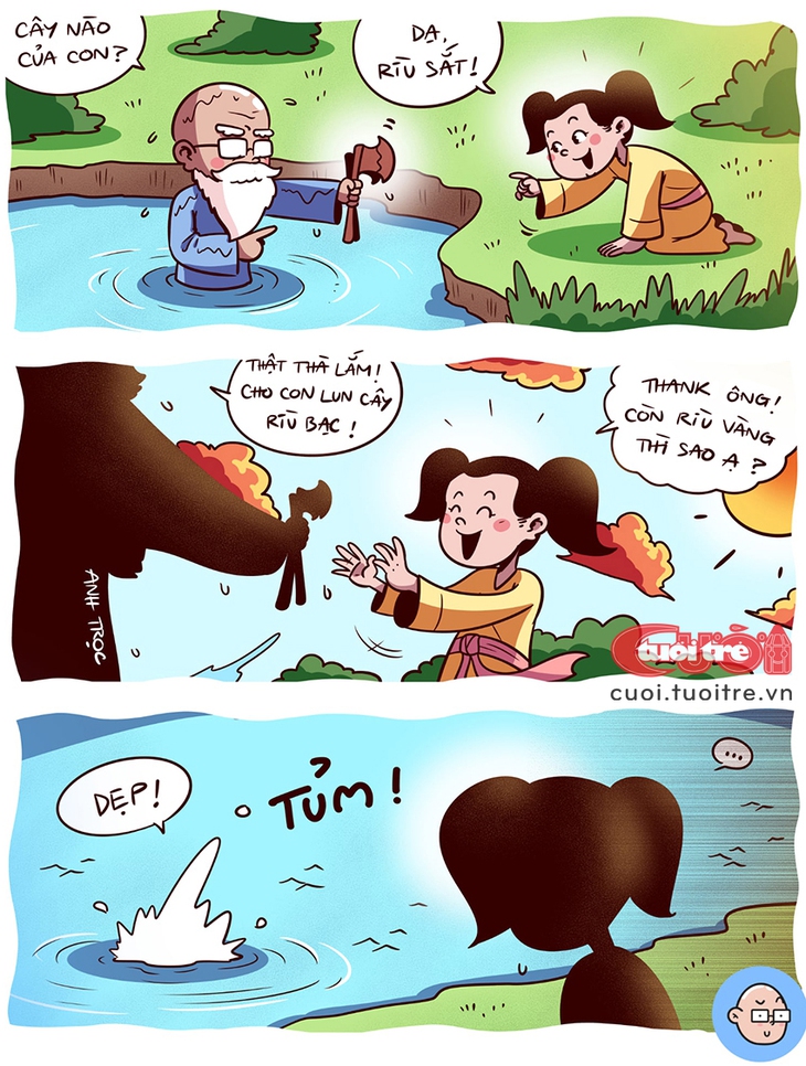 Câu chuyện cổ tích về chiếc rìu sắt kết thúc cụt ngủn - Ảnh 1.