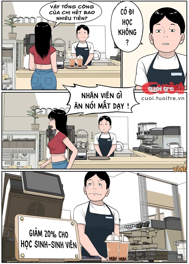 Quán trà sữa bị chấm 1 sao vì 'bất đồng ngôn ngữ' - Ảnh 1.