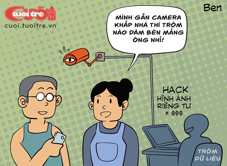 Ăn cắp sống nhờ... camera chống trộm - Ảnh 1.