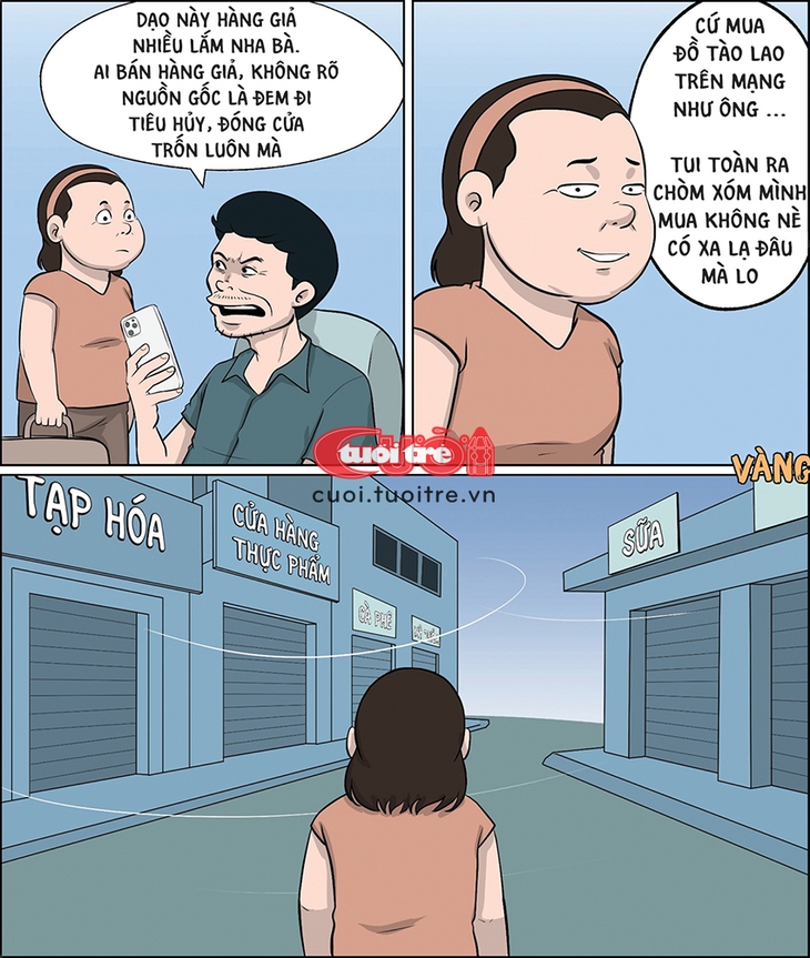 Cơn bão hàng giả quét qua khu phố dì Tư - Ảnh 1.