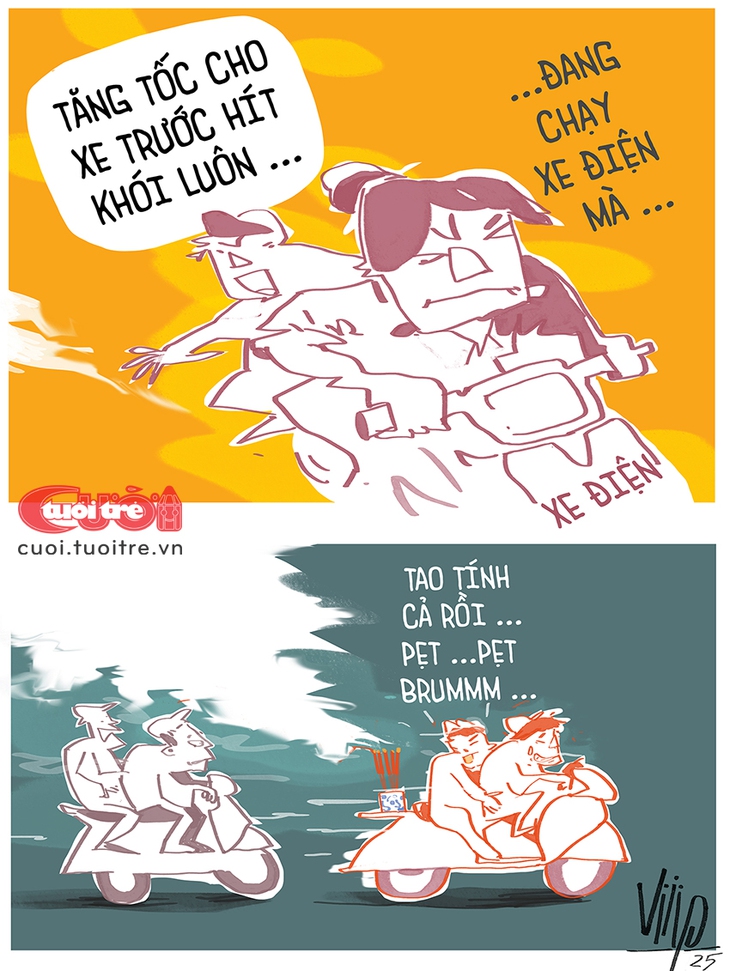 'Cho nó hít khói xe điện' - chuyện khó vậy mà cũng nghĩ ra được - Ảnh 1.