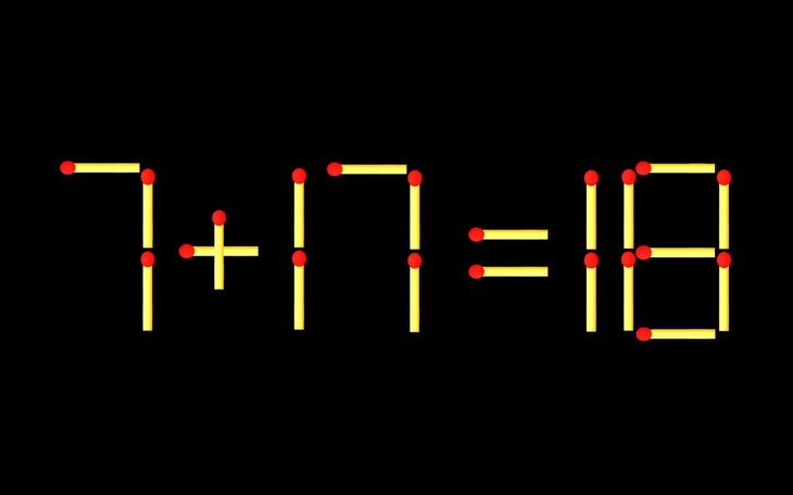 Thử tài IQ: Di chuyển một que diêm để 87+7=7 thành phép tính đúng - Ảnh 7.