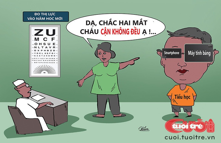 Đo thị lực sau một mùa hè... 'Tralalero Tralala' - Ảnh 1.