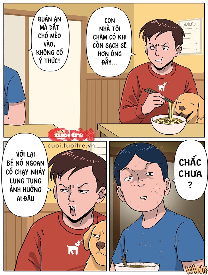 Tranh cãi chuyện mang thú cưng vào quán - Ảnh 1.