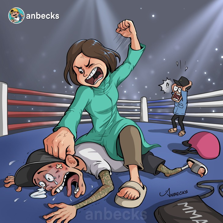 Ảnh chế nữ võ sĩ MMA phản kháng thanh niên 'hổ báo' tràn ngập cõi mạng - Ảnh 4.
