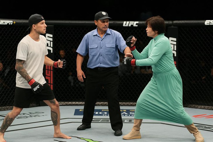 Ảnh chế nữ võ sĩ MMA phản kháng thanh niên 'hổ báo' tràn ngập cõi mạng - Ảnh 2.