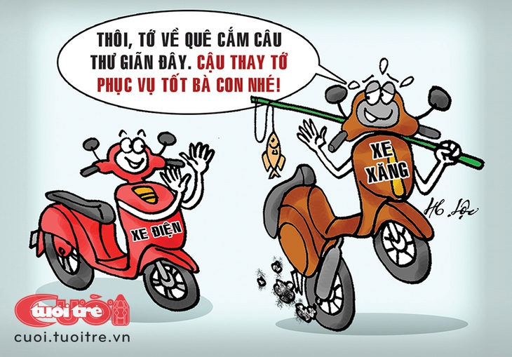 Xe máy xăng về quê, nuôi cá và trồng thêm rau - Ảnh 1.