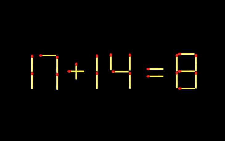 Thử tài IQ: Di chuyển một que diêm để 87+7=2 thành phép tính đúng - Ảnh 8.