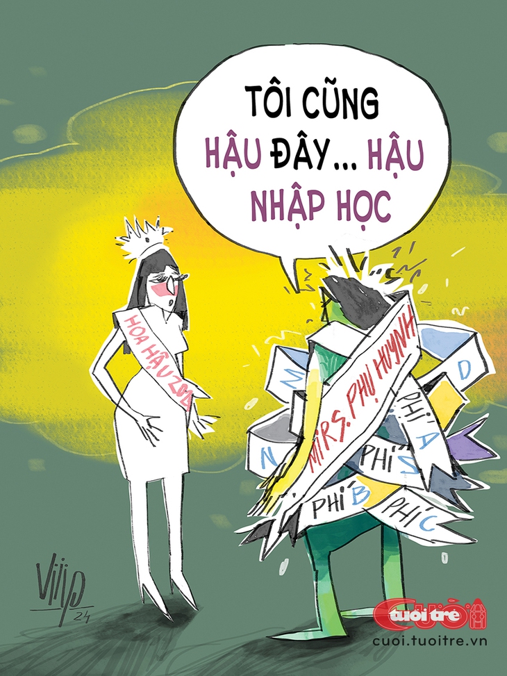 Phụ huynh đăng quang hoa... hậu nhập học - Ảnh 1.