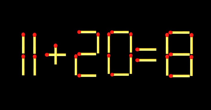 Thử tài IQ: Di chuyển một que diêm để 16+6=2 thành phép tính đúng - Ảnh 5.