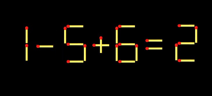 Thử tài IQ: Di chuyển một que diêm để 16+6=2 thành phép tính đúng - Ảnh 2.